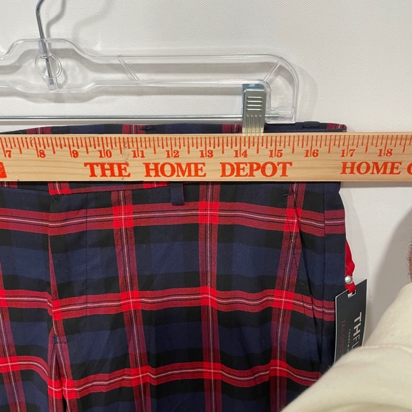 Tommy Hilfiger Men's THFlex Plaid Tailored Pants Red Blue Black Size 33W X 30L - Picture 3 of 8